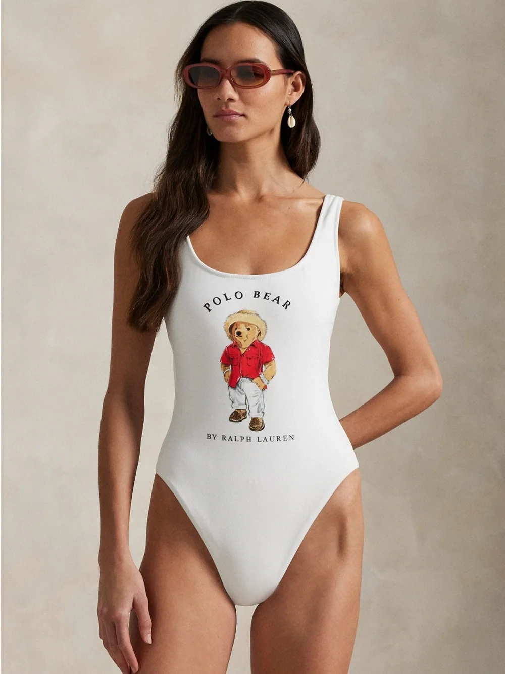 Ralph Lauren Bear one-piece swimsuit - Picture 1 of 4